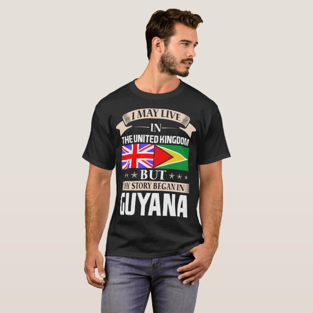 Camiseta Eu posso viver na história BRITÂNICA comecei em (Frente Completa)