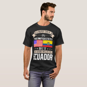 Camiseta Eu posso viver na história dos EUA comecei em