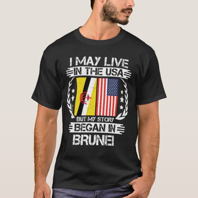 Camiseta Eu Posso Viver Nos Estados Unidos Mas Minha Histór (Frente)