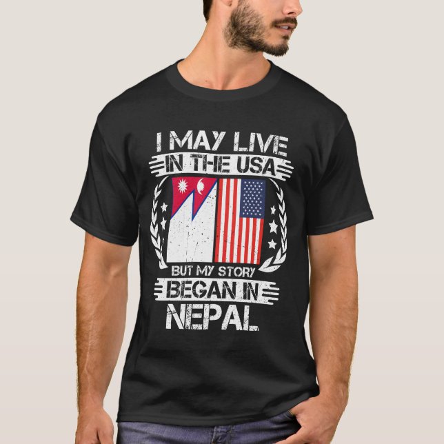 Camiseta Eu Posso Viver Nos Estados Unidos Mas Minha Histór (Frente)