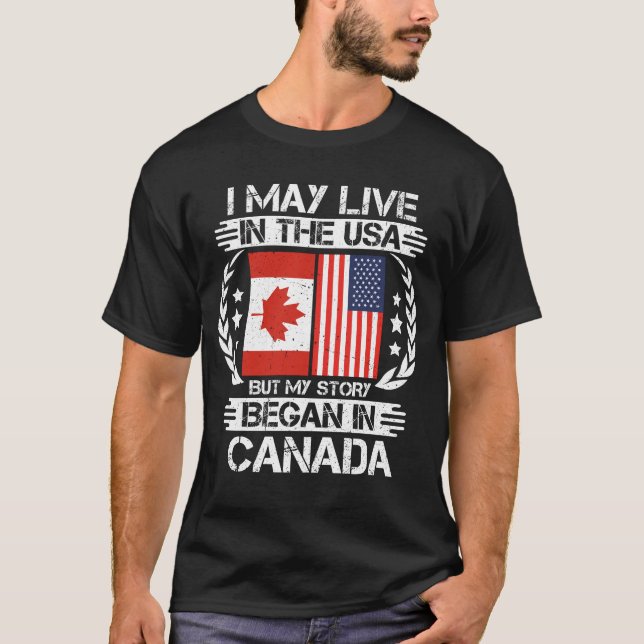 Camiseta Eu Posso Viver Nos Estados Unidos Mas Minha Histór (Frente)