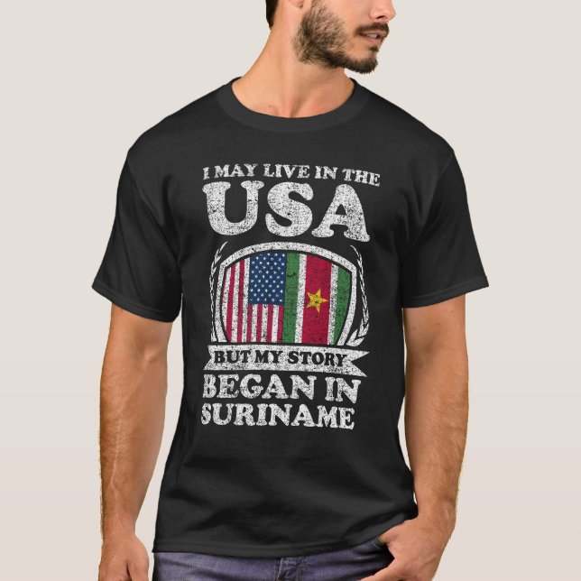 Camiseta Eu Posso Viver Nos Estados Unidos Mas Minha Histór (Frente)