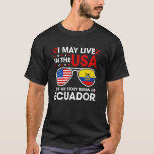 Camiseta Eu posso viver nos EUA mas minha história começou