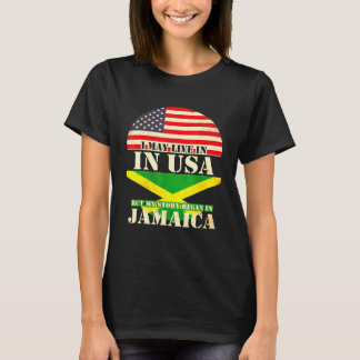 Camiseta Eu Posso Viver Nos EUA Mas Minha História Começou 