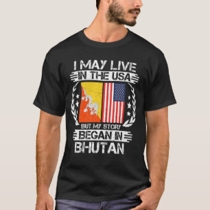 Camiseta Eu Posso Viver Nos EUA Mas Minha História Começou