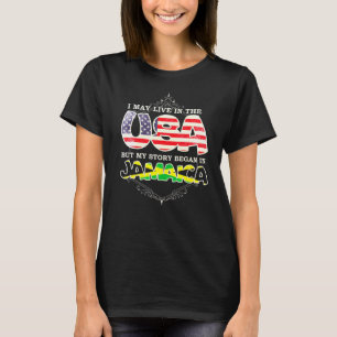 Camiseta Eu Posso Viver Nos Eua Mas Minha História Começou