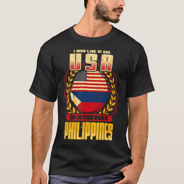 Camiseta Eu Posso Viver Nos Eua Mas Minha História Começou  (Frente)
