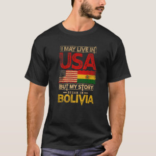 Camiseta Eu Posso Viver Nos Eua Mas Minha História Começou