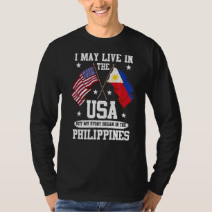 Camiseta Eu Posso Viver Nos Eua Mas Minha História Começou