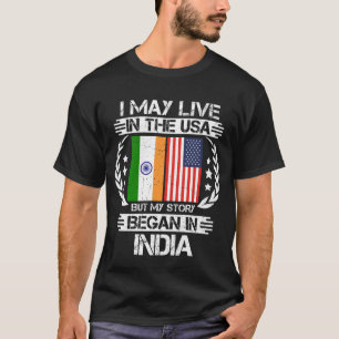 Camiseta Eu Posso Viver Nos EUA Mas Minha História Começou 