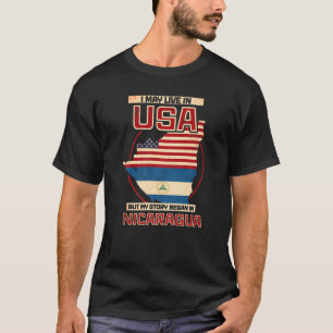 Camiseta Eu Posso Viver Nos Eua Mas Minha História Começou