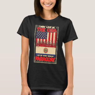 Camiseta Eu Posso Viver Nos Eua Mas Minha História Começou