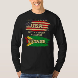 Camiseta Eu Posso Viver Nos Eua Mas Minha História Começou 