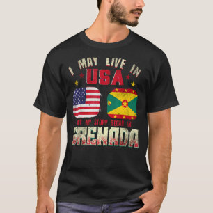 Camiseta Eu Posso Viver Nos Eua Mas Minha História Começou
