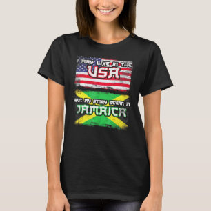 Camiseta Eu Posso Viver Nos Eua Mas Minha História Começou