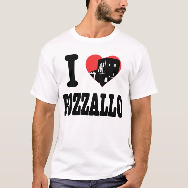Camiseta Eu ❤️ Pozzallo (Frente)