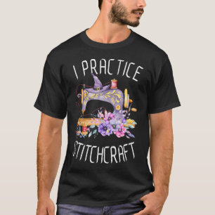 Camiseta Eu Pratico Stitchcraft Divertido Costura Quilting