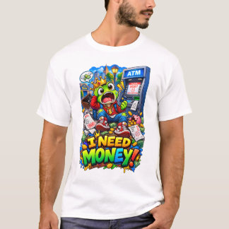 Camiseta EU PRECISO DE DINHEIRO – Funny Frog ATM