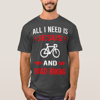 Camiseta Eu Preciso De Jesus E Bicicleta Rodoviária
