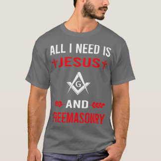 Camiseta Eu Preciso De Jesus E Freemasonry Freemason Masonr