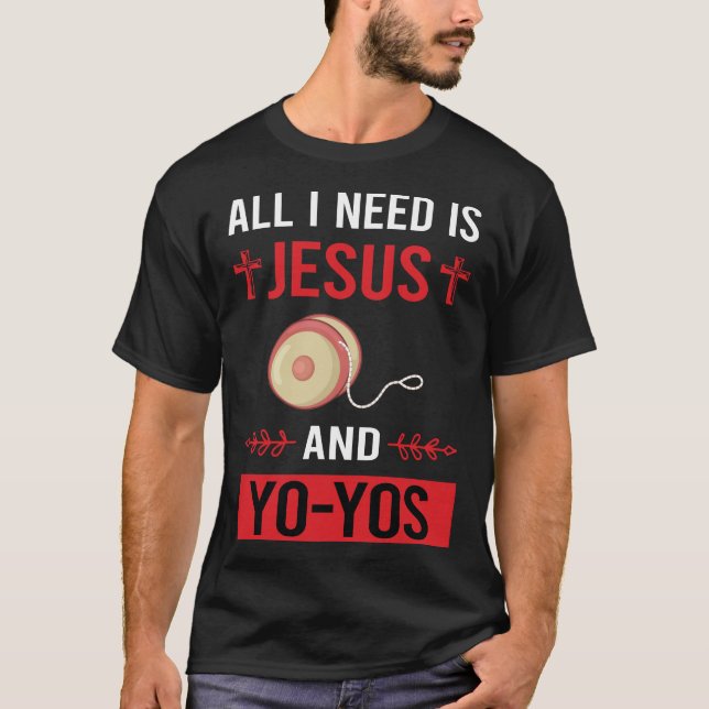 Camiseta Eu Preciso de Jesus YoYo Yo-Yo YoYoing (Frente)
