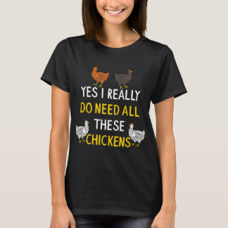 Camiseta Eu Preciso de Todos Esses Frangos Frango