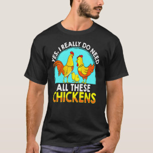 Camiseta Eu Preciso De Todos Estes Frangos Engraçados Farme