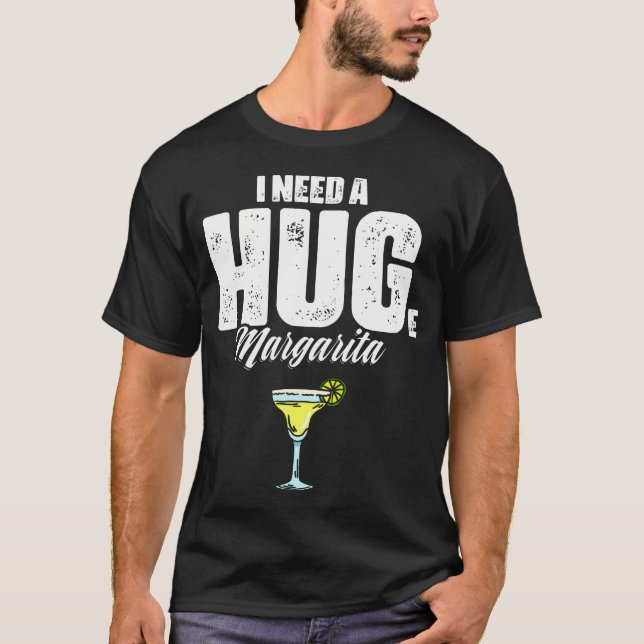 Camiseta Eu Preciso De Uma Margarida Enorme Bebendo Cinco D (Frente)