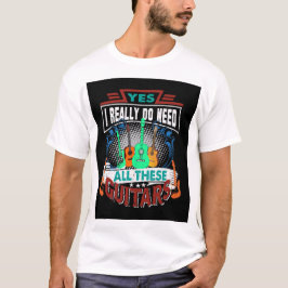 Camiseta Eu Preciso Destas Guitarras Arte Digital