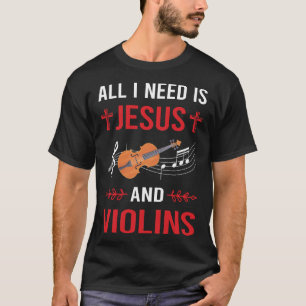 Camiseta Eu Preciso Jesus Violino