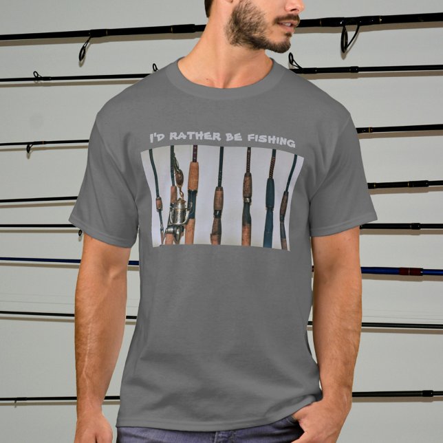 Camiseta Eu Preferencialmente a pescar e a rolo fotográfico (Criador carregado)