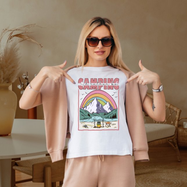 Camiseta Eu preferencialmente acampar. (Criador carregado)