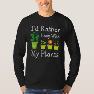 Camiseta Eu Preferencialmente Com As Minhas Plantas Para A