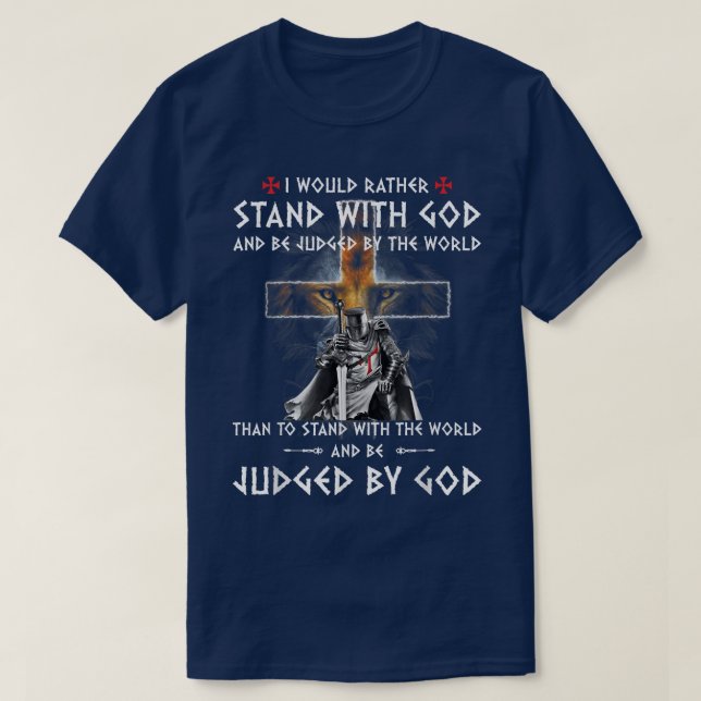 Camiseta Eu Preferencialmente Com Deus E Seria Julgado Pelo (Frente do Design)