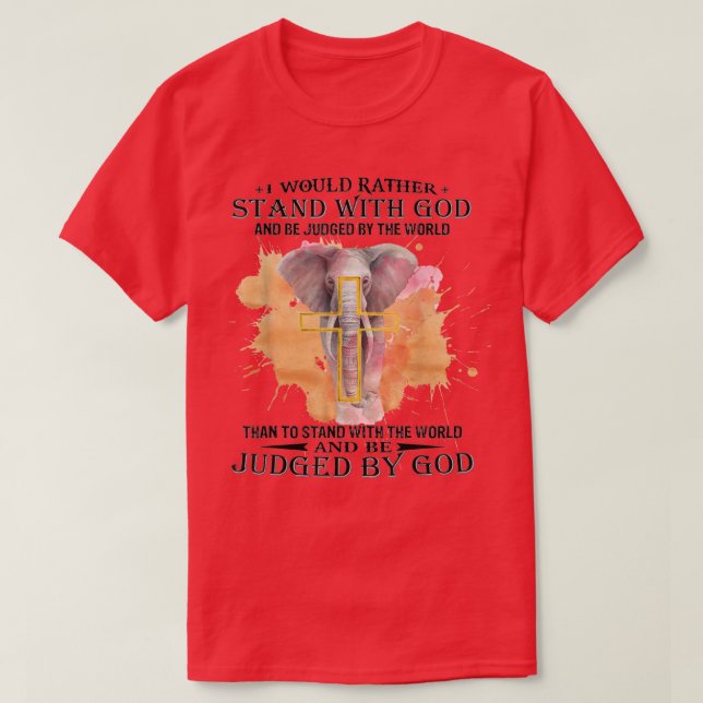 Camiseta Eu Preferencialmente Com Deus E Seria Julgado Pelo (Frente do Design)