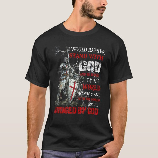 Camiseta EU PREFERENCIALMENTE COM DEUS, O Unisex Clássico (Frente)