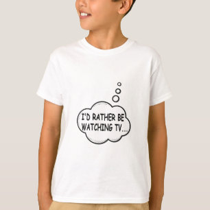 Camiseta Eu Preferencialmente De Assistir À TV