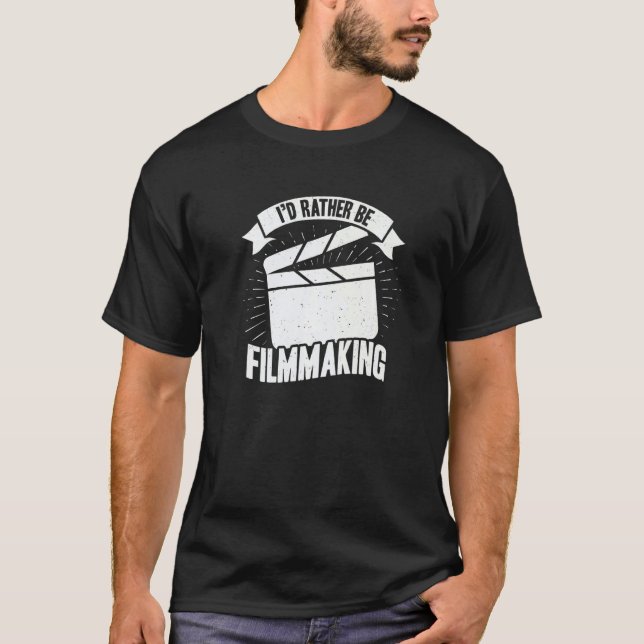 Camiseta Eu Preferencialmente De Fazer Filmagem Para Um Dir (Frente)