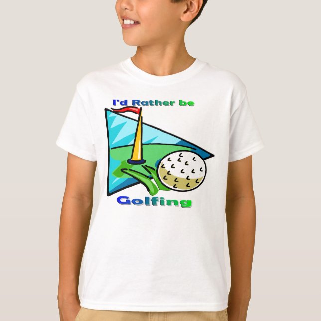 Camiseta Eu Preferencialmente De Golfe (Frente)