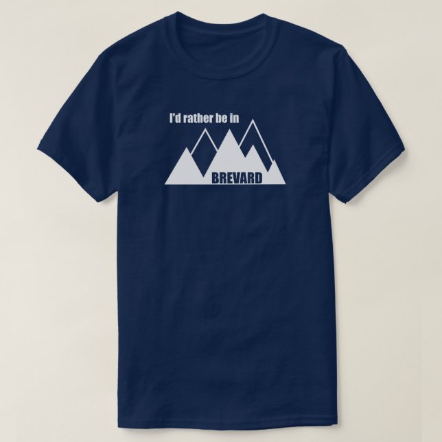 Camiseta Eu Preferencialmente Em Brevard North Carolina Mou (Frente do Design)