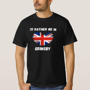 Camiseta Eu Preferencialmente Em Grimsby - Union Jack Heart