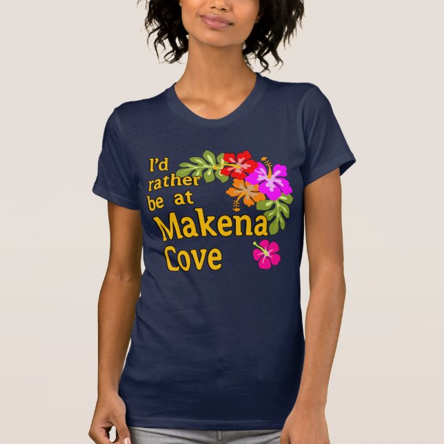 Camiseta Eu Preferencialmente em Makena Cove Hawaii (Frente)