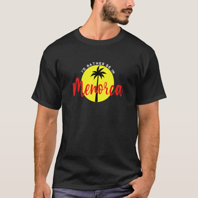Camiseta Eu Preferencialmente em Menorca - Vacation Beach B (Frente)
