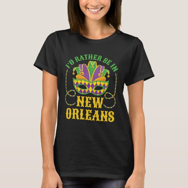 Camiseta Eu Preferencialmente em Nova Orleans (Frente)