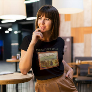 Camiseta Eu preferencialmente em Pembely Jane Austen Vintag