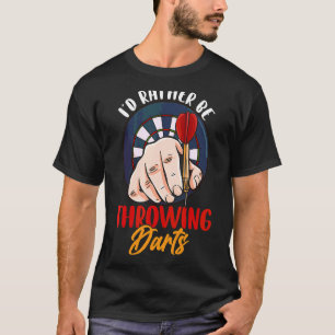 Camiseta Eu Preferencialmente Estar Jogando Darts Retro Vin