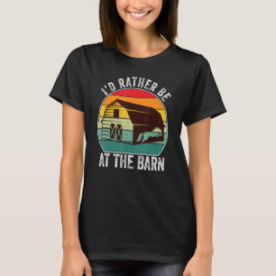 Camiseta Eu Preferencialmente Estar No Barn - Cavalo Fazend
