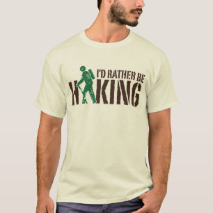 Camiseta Eu preferencialmente estaria caminhando