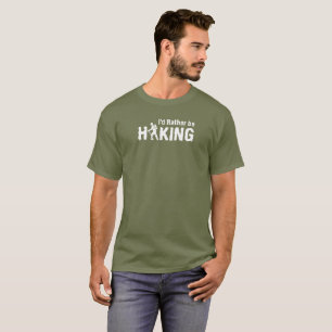 Camiseta Eu preferencialmente estaria caminhando