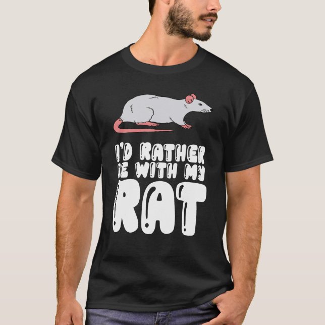 Camiseta Eu Preferencialmente Estaria Com Meu Rato (Frente)
